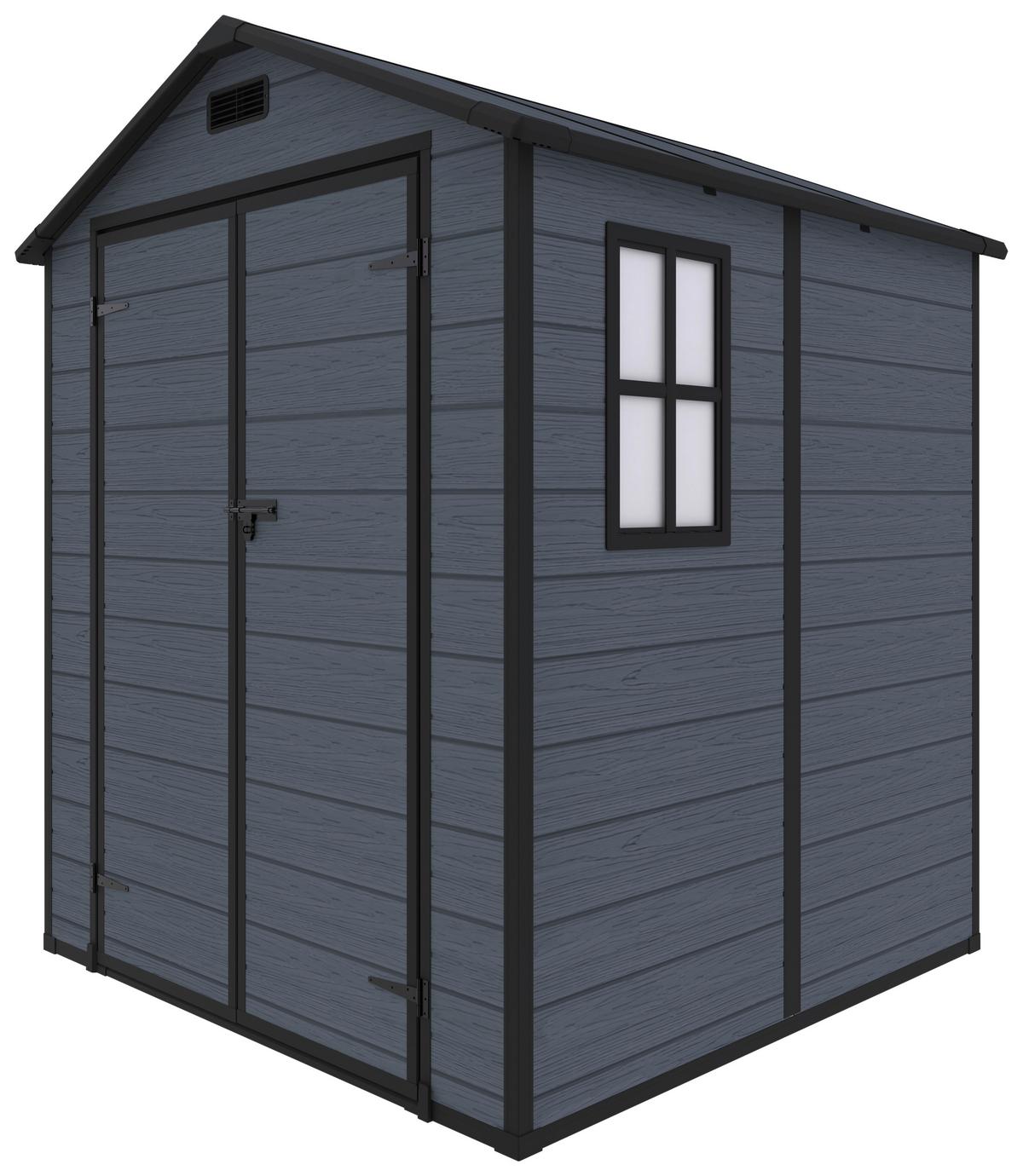 Gartenhaus Nantes - Grau, MODERN, Kunststoff/Metall (182/219/182cm) - Beldano