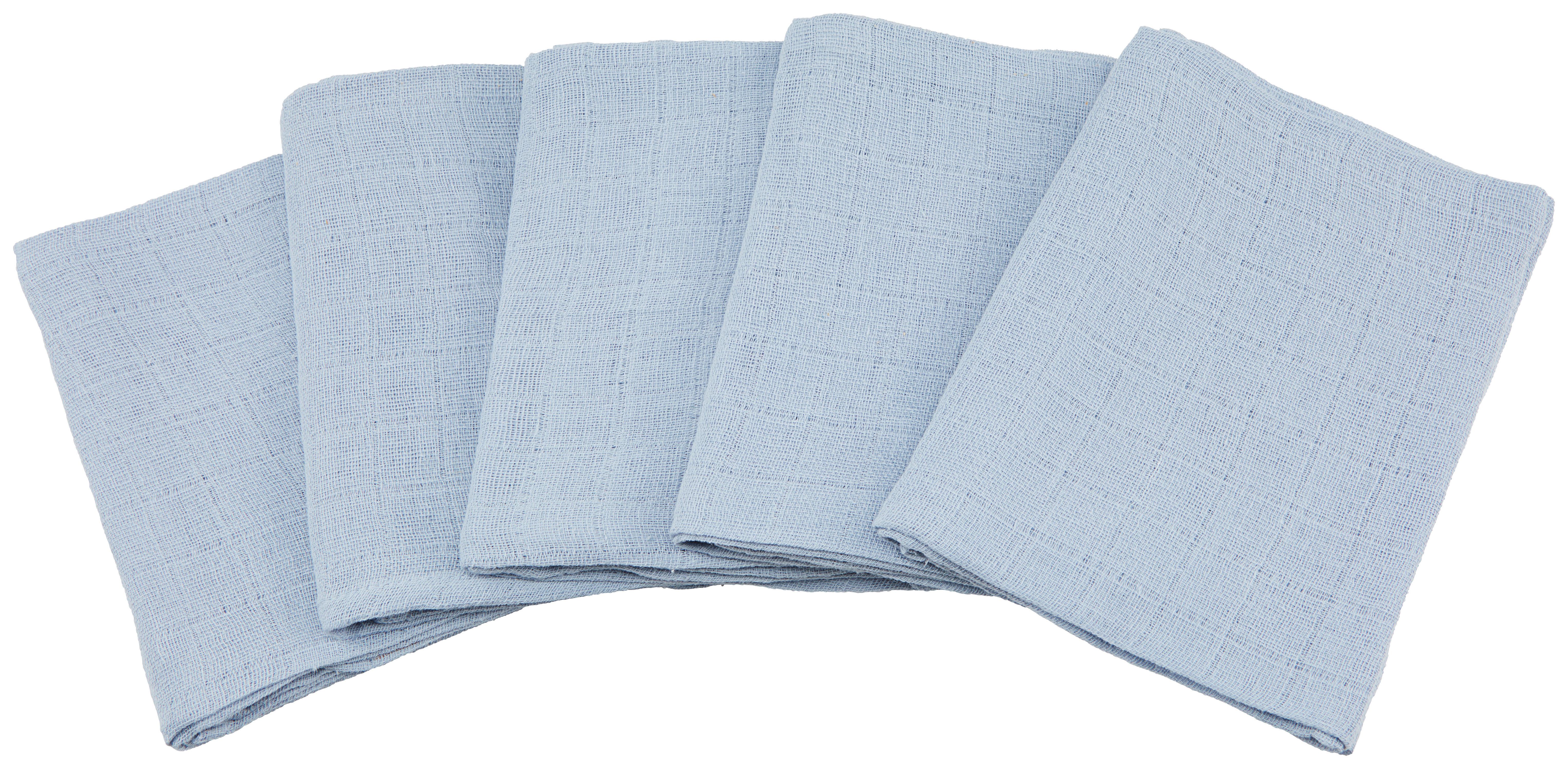 Stoffwindel Maja - 5er Pack - Blau, KONVENTIONELL, Textil (60/60cm) - Ondega