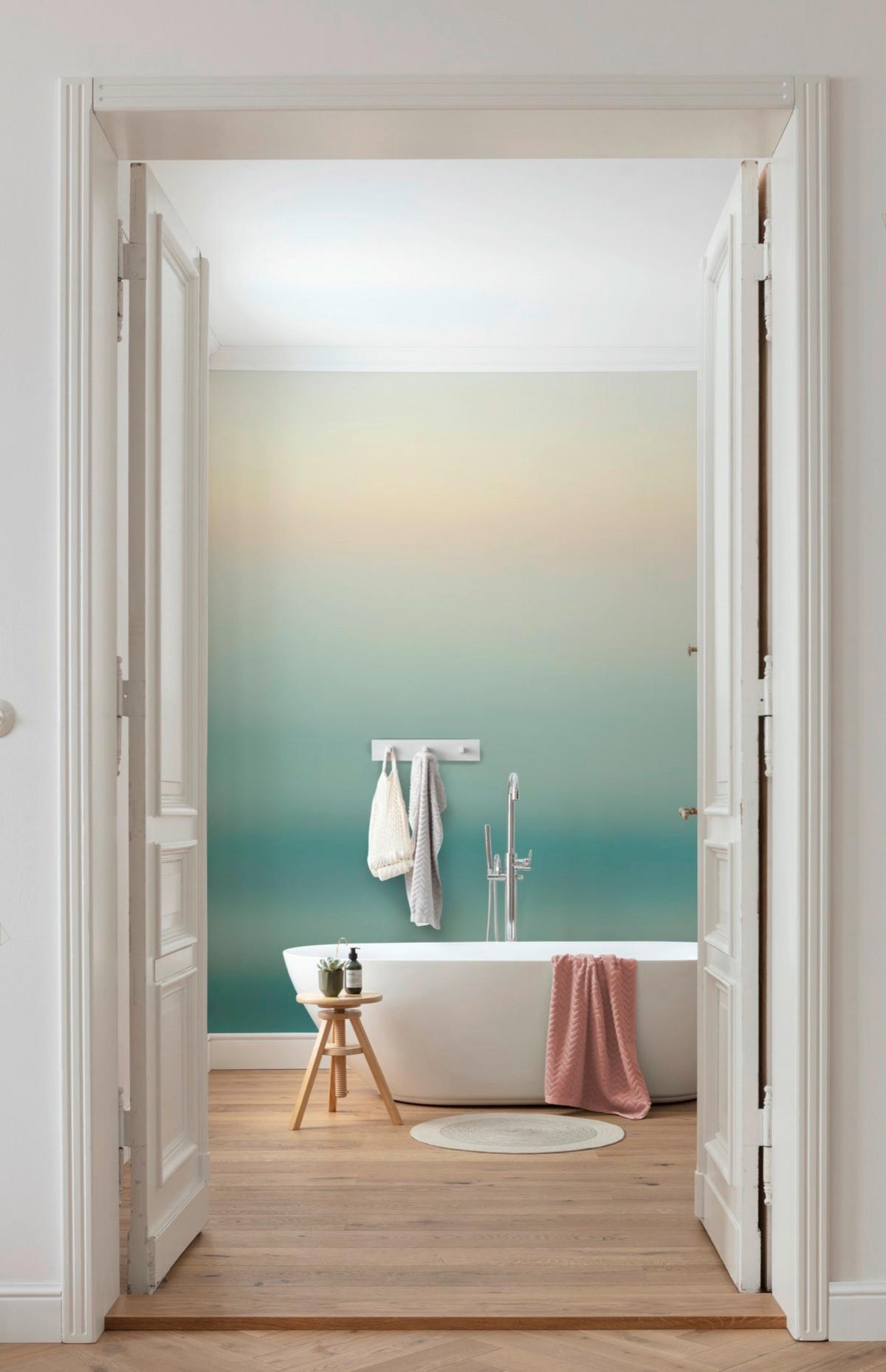 Fototapete Ocan Sense - Blau/Gelb, Trend, Papier (400/280cm) - Komar