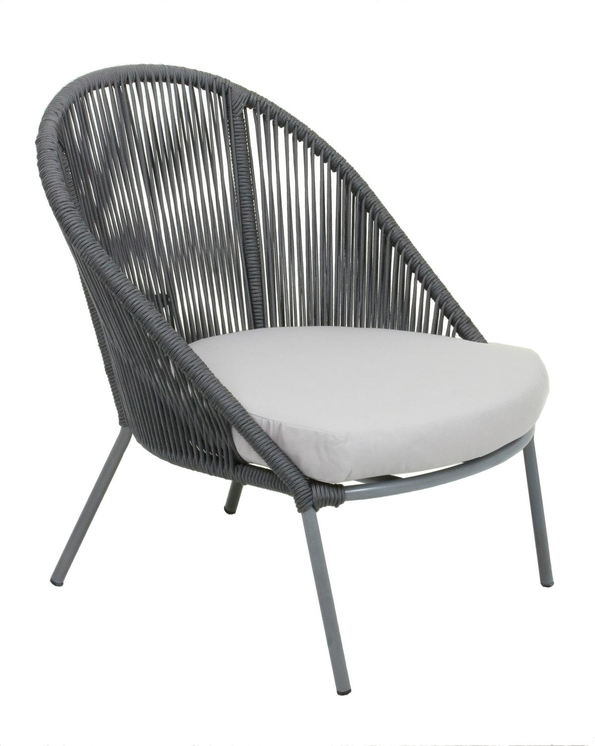 Gartenset Piräus - Schwarz/Weiß, Basics - Gardenson