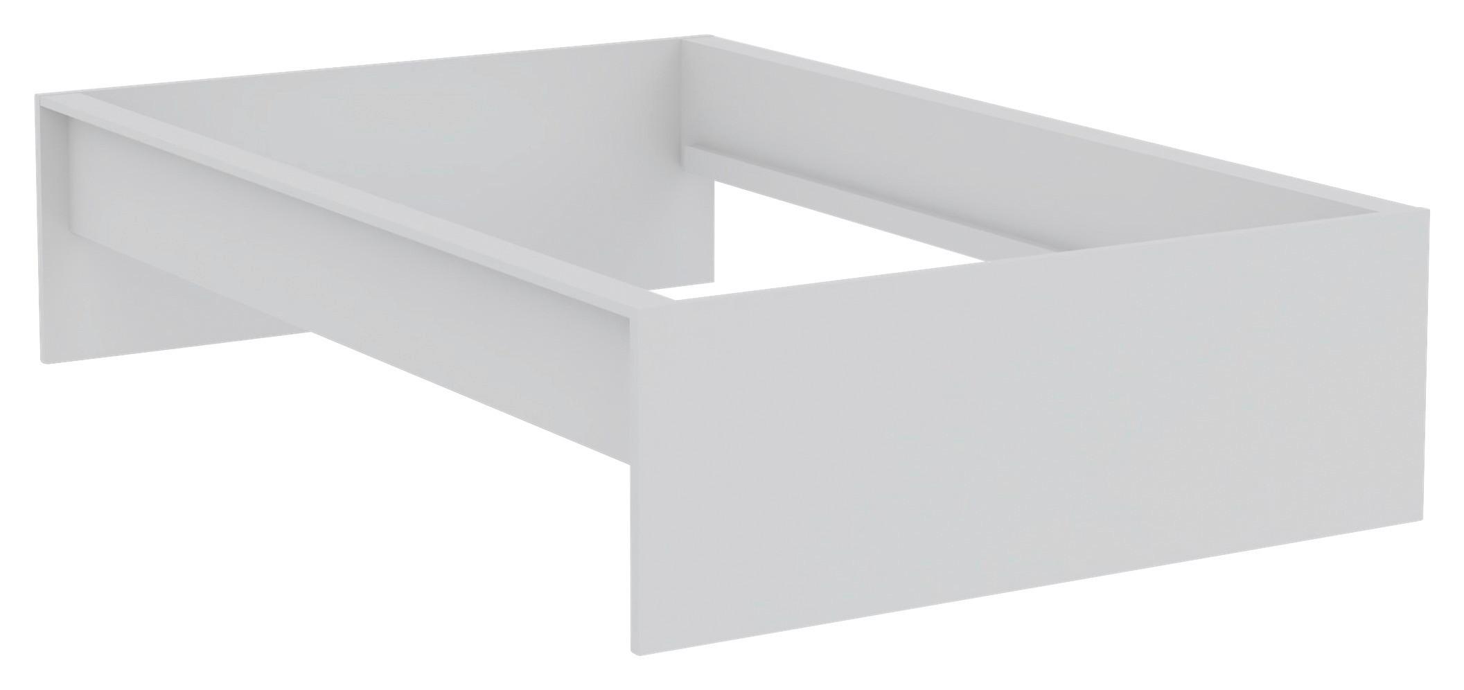 Unit Elements Bettrahmen 120x200 cm Weiß - Weiß, KONVENTIONELL, Holzwerkstoff (120/200cm) - Ondega