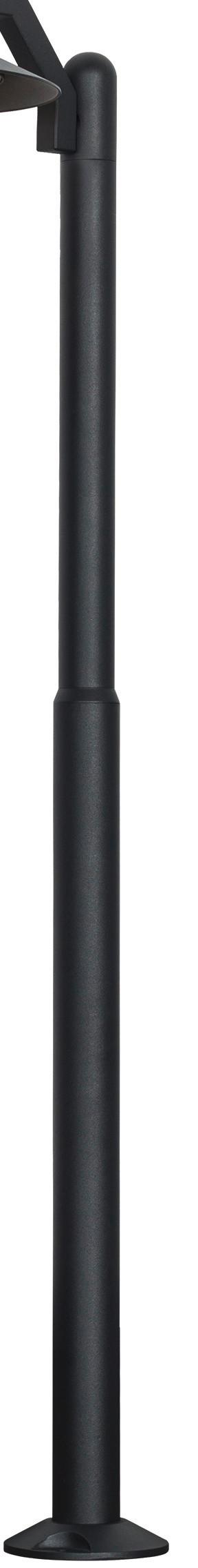 Led-außenleuchte 51-32423 Cosmos - Schwarz, KONVENTIONELL, Metall (24/36.5/105cm)