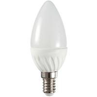 LED-Lampe Chiara E14, 5,5 W, 480 lm, 3000 K In Kerzenform - Weiß, Basics, Kunststoff/Metall (3,7/9,9cm)