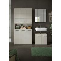 Badezimmer Ice Kaschmir B: 150cm - Kaschmir/Schwarz, Trend, Glas/Holzwerkstoff (150cm) - MID.YOU
