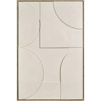 Obraz na plátne Denise - prírodná farba/béžová, drevo/textil (60/90cm) - Premium Living