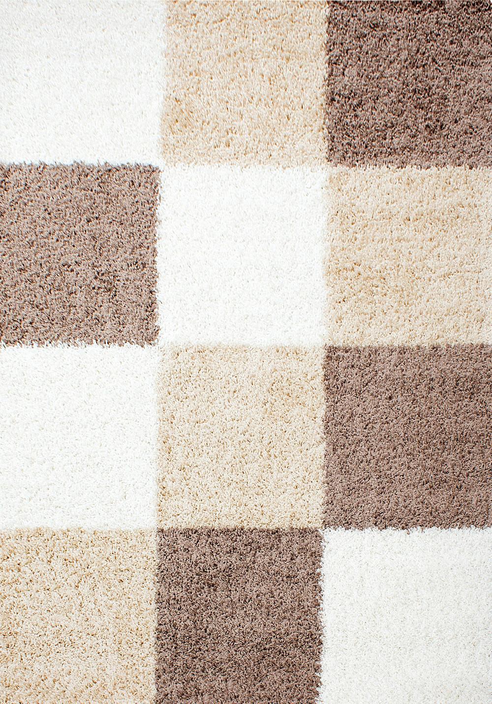 Hochflor Teppich Hellbraun Life 80x150 cm - Hellbraun/Braun, KONVENTIONELL, Textil (80/150cm) - Novel
