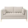 2-sitzer-sofa Doti Weiß - Weiß/Naturfarben, Design, Textil (110/95/85cm) - MID.YOU