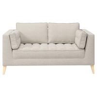 2-sitzer-sofa Doti Weiß - Weiß/Naturfarben, Design, Textil (110/95/85cm) - MID.YOU