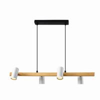 Pendelleuchte 33-38319 Xilo - Eichefarben/Schwarz, Natur, Metall (75/18/100cm)