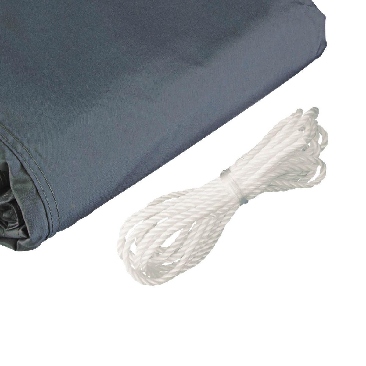 Sonnensegel Quadrat 5x5 M - Anthrazit, Basics (500/500cm)