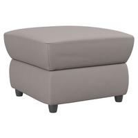 Polsterhocker Boston Hellbaun Lederlook - Hellbraun/Schwarz, KONVENTIONELL, Textil (68/45/68cm) - Livetastic