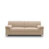 3-sitzer-sofa Jamie Rücken Echt Beige Webstoff - Chromfarben/Beige, KONVENTIONELL, Textil (190/72/80cm) - MID.YOU