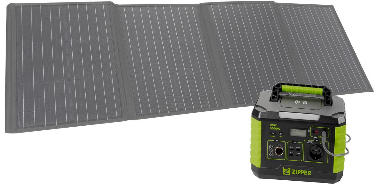 Powerstation Zi-Ps1000 1000 W Tragbar - Schwarz/Grün, Basics (27,4/29,5/41cm) - Zipper