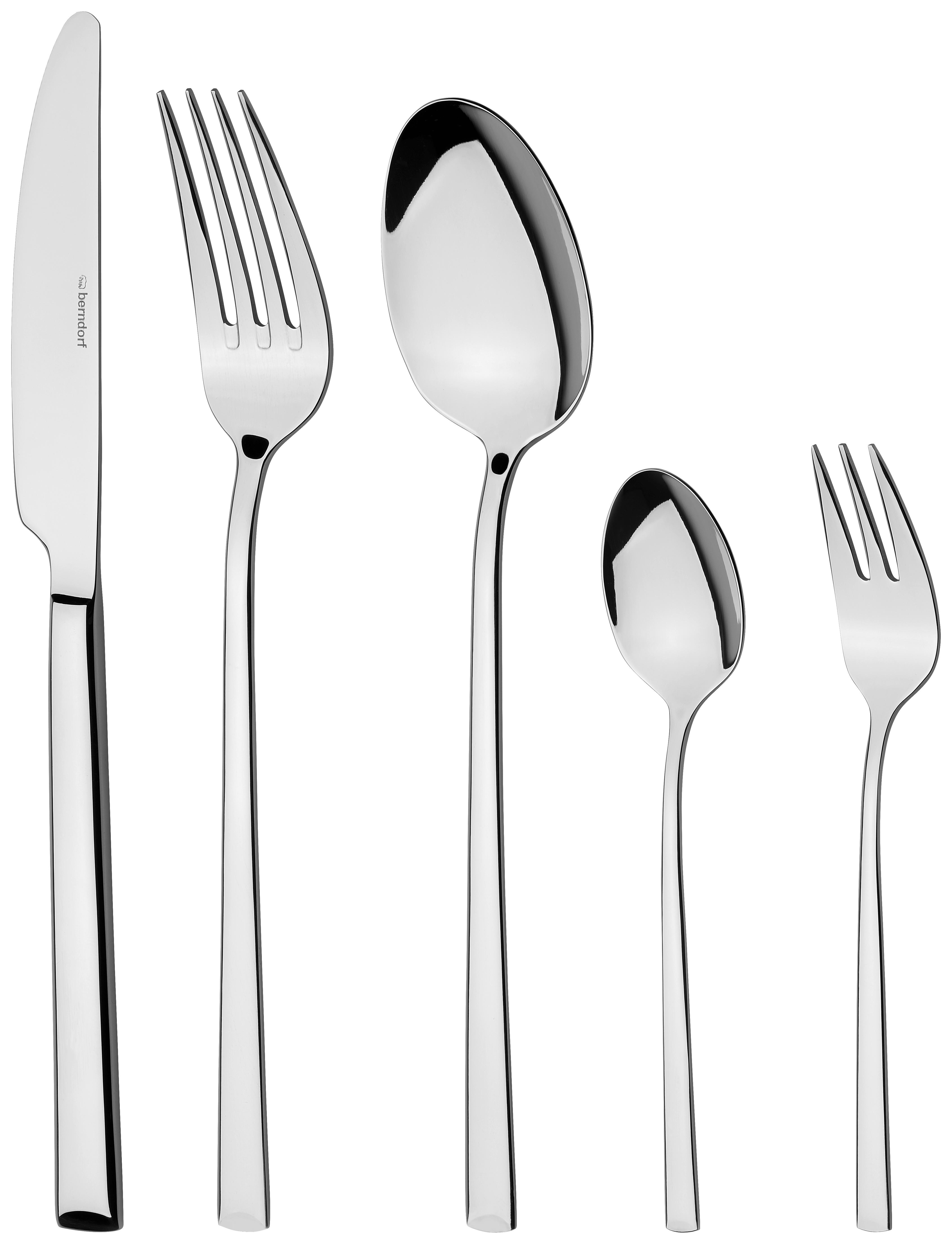 Besteckset 60-Teilig Lambada für 12 Personen - Silberfarben, MODERN, Metall - Berndorf