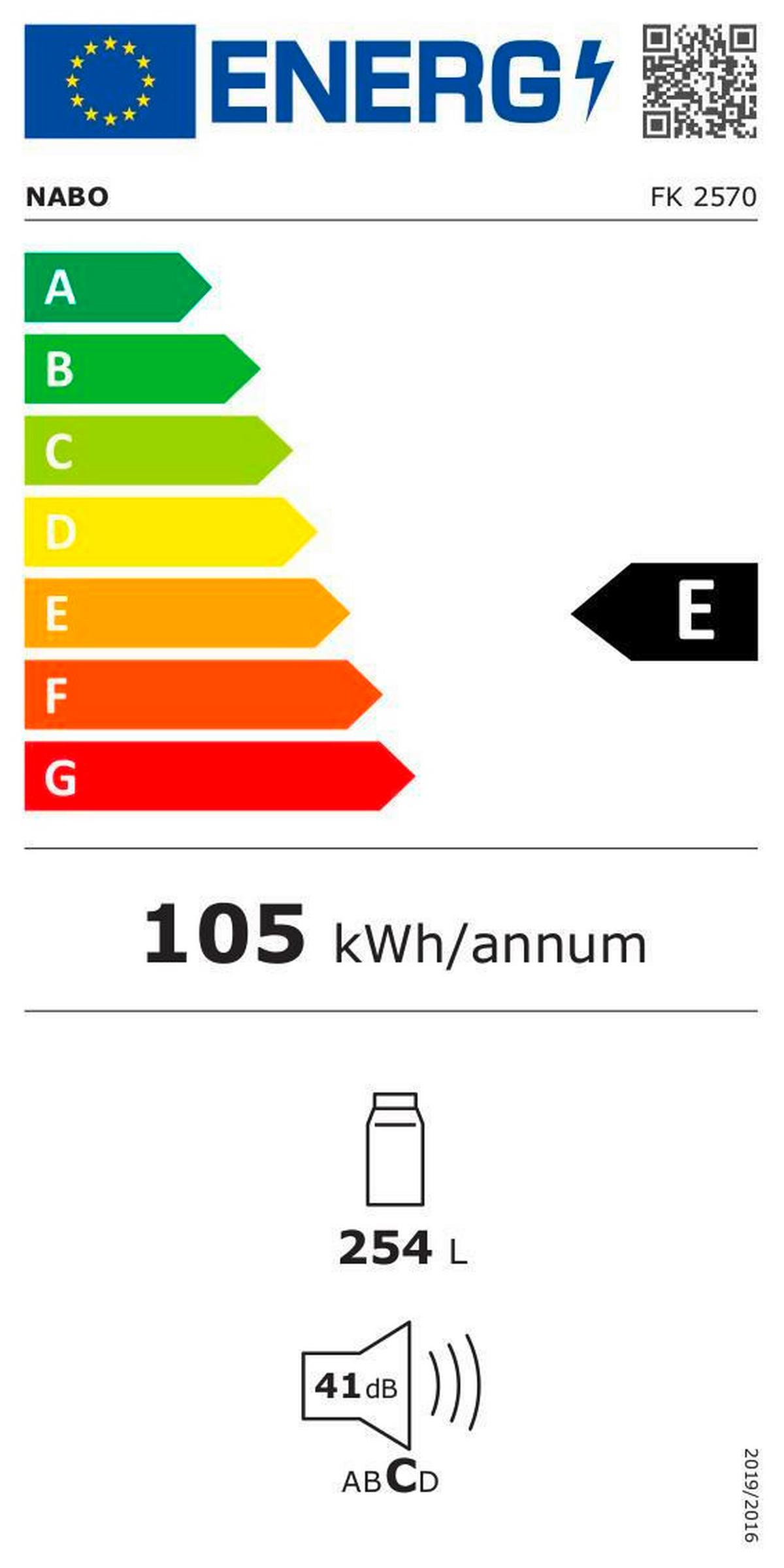 Weinkühlschrank Nabo Fk 2570 - Grau, Basics, Metall (60/145/65cm) - Nabo