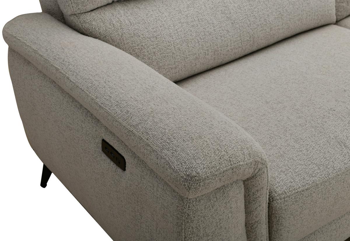 Kanapé Padua - bézs, Modern, textil/fa (215/96/97cm)