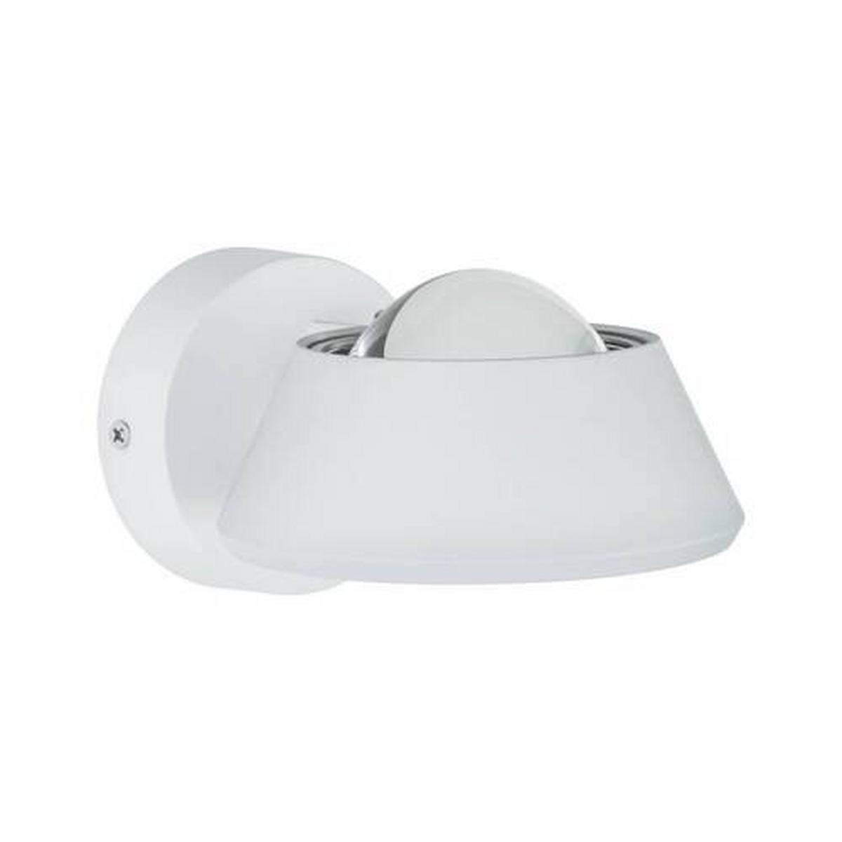 LED-Wandleuchte 1-Flammig Weiß - Weiß, Basics, Kunststoff - Paulmann