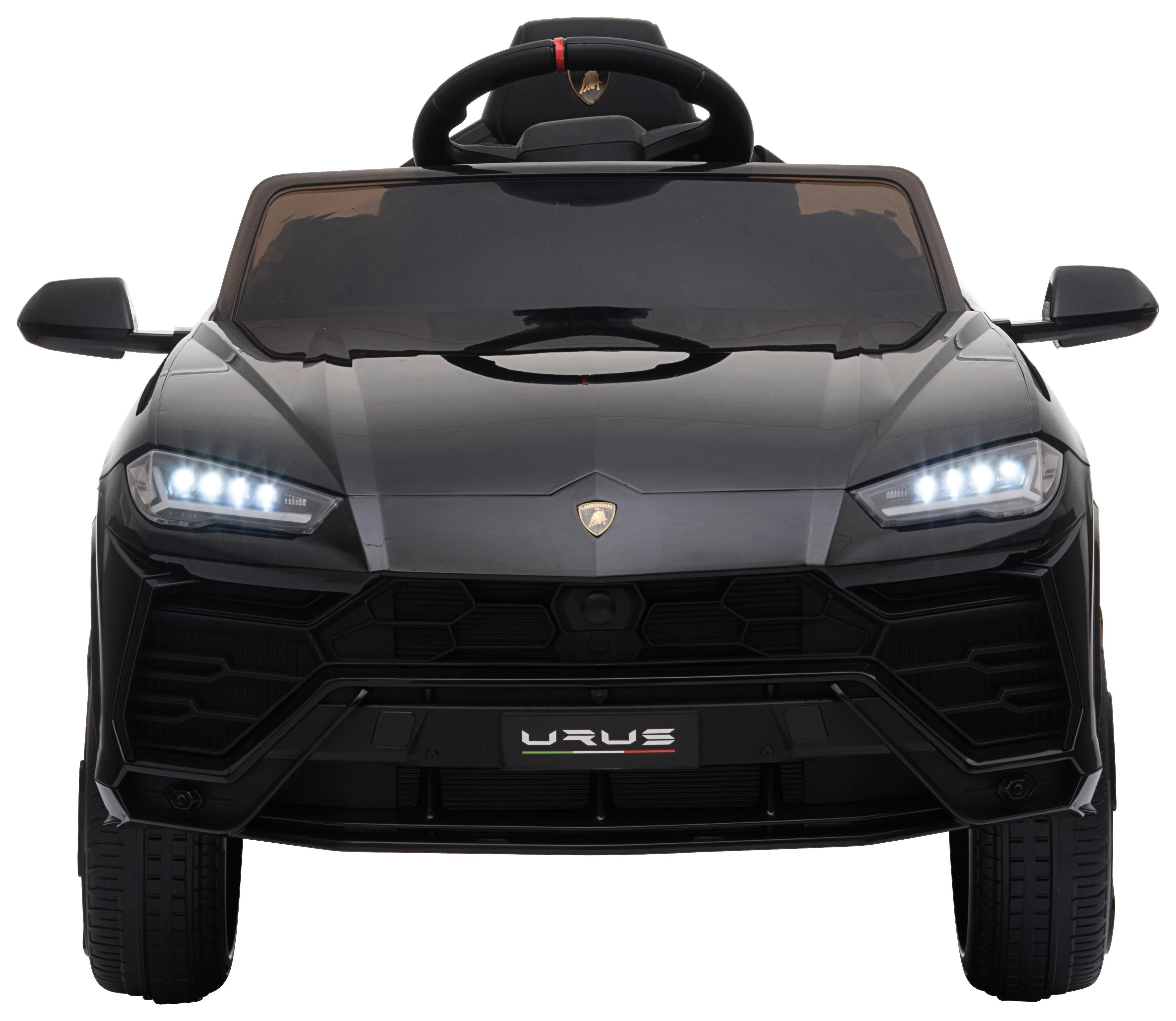 Kinder-Elektroauto Lamborghini Urus Schwarz mit Licht/Sound - Schwarz, Basics, Kunststoff (105/65/52cm)