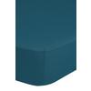 Spannleintuch Satin Petrol 180x220 cm Baumwolle - Petrol, Basics, Textil (180/220cm) - MID.YOU