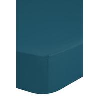 Spannleintuch Satin Petrol 180x220 Cm Baumwolle - Petrol, Basics, Textil (180/220cm) - MID.YOU