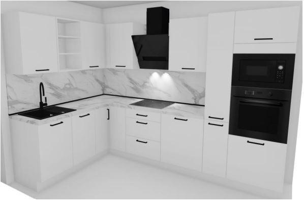 Konyhablokk Santiago - Modern (195/310cm)