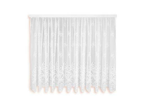 Blumenfensterstore Andrea - Weiß, KONVENTIONELL, Textil (450/145cm) - Ombra Blumenfensterstore Andrea - Weiß, KONVENTIONELL, Textil (450/145cm) - Ombra