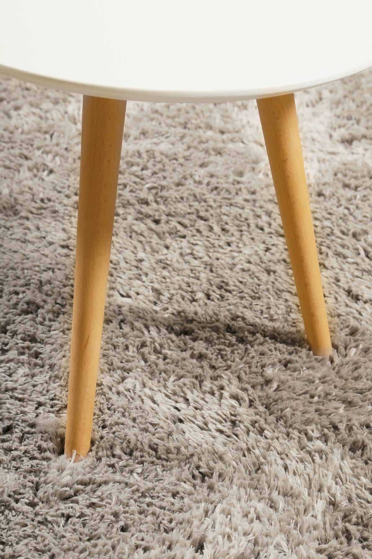 Hochflor Teppich Sandfarben Yogi Rund Ø 120 cm - Sandfarben, KONVENTIONELL, Textil (120cm) - Esprit