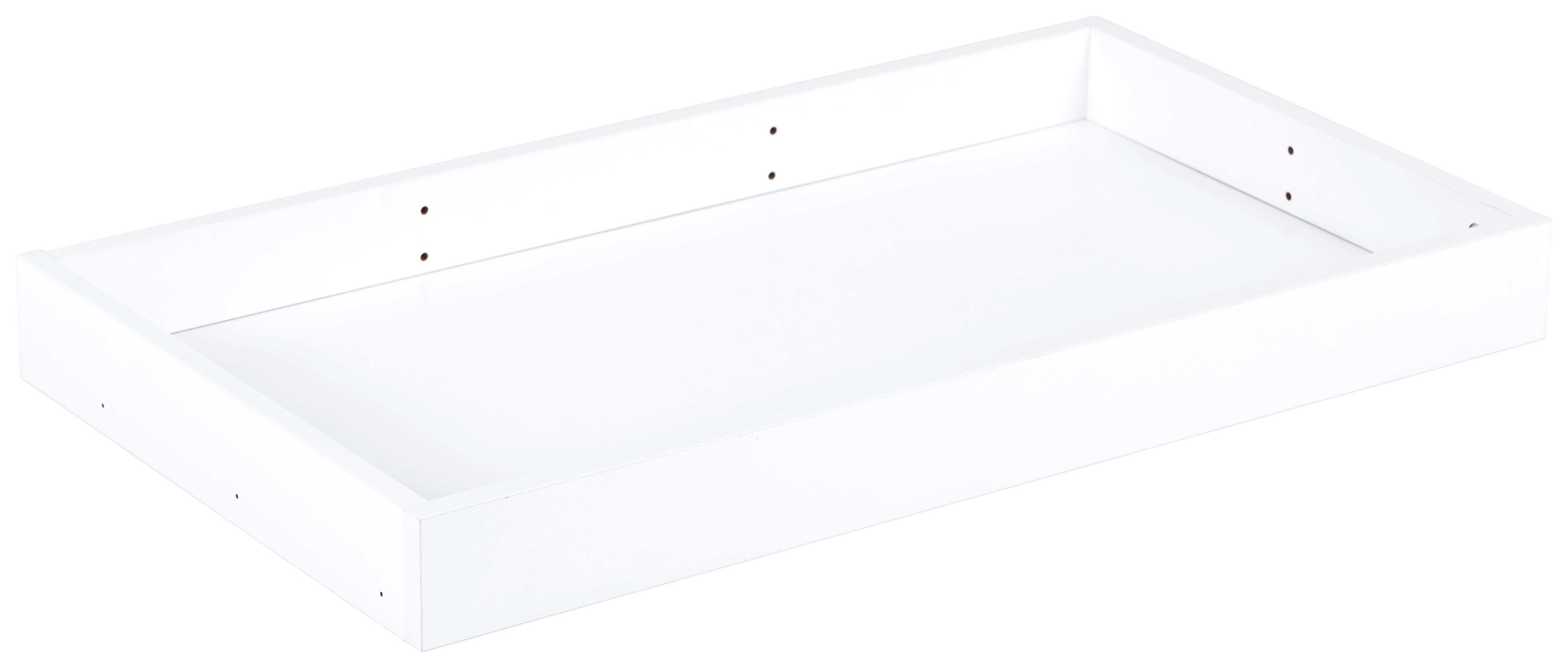 Schublade Unit, Weiß B: 87,9 Cm, Vollauszug - Weiß, MODERN, Holzwerkstoff (87,9cm) - Ondega