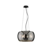 Pendelleuchte 60857 Dima - Schwarz, Design, Glas/Metall (40/160cm) - Fischer & Honsel