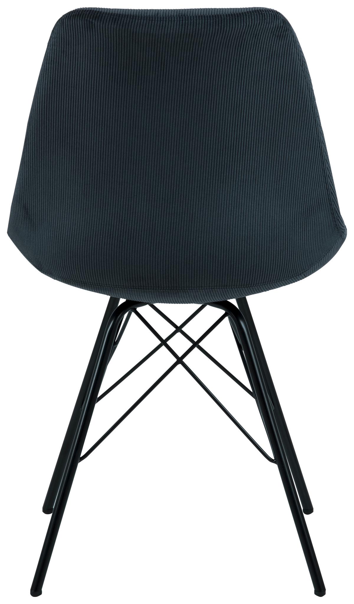 Židle ERIS antracit - černá/antracitová, Konvenční, kov/textil (48,5/85,5/54cm)