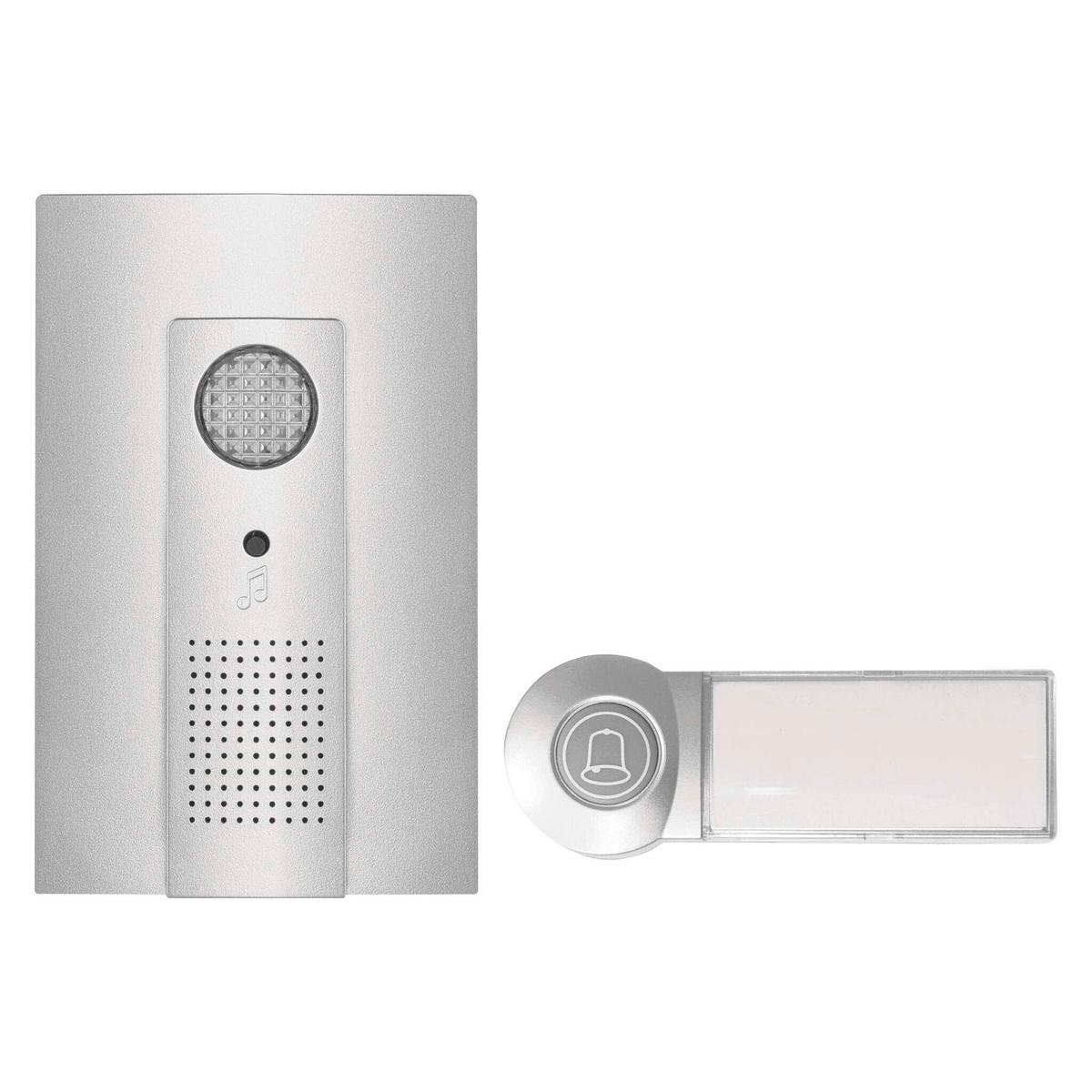 Vezeték Nélküli Csengő Dc P5712 - alumíniumszínű, műanyag