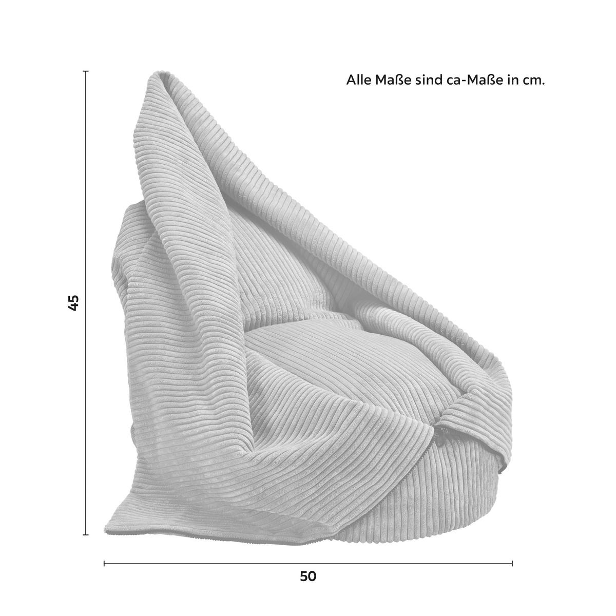 Sedací vak CAPRI tmavě šedá - tmavě šedá, Moderní, textil (45/50/80cm) - Bessagi Kids