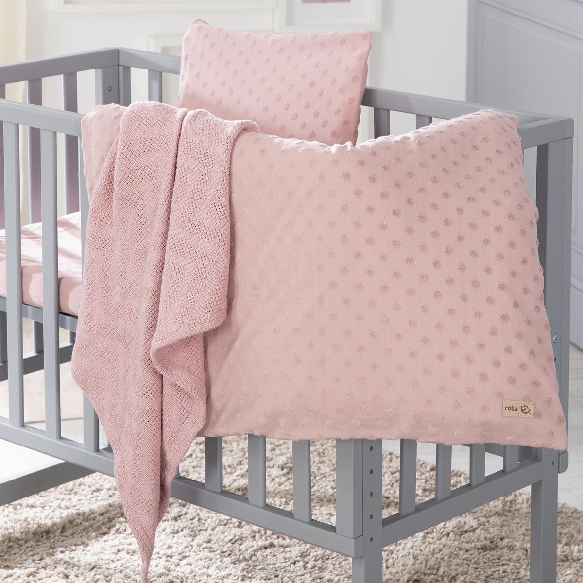 Bettwäschegeschenkset altrosa Bio-Jersey 3-Teilig. Set - Altrosa, MODERN, Textil - Roba