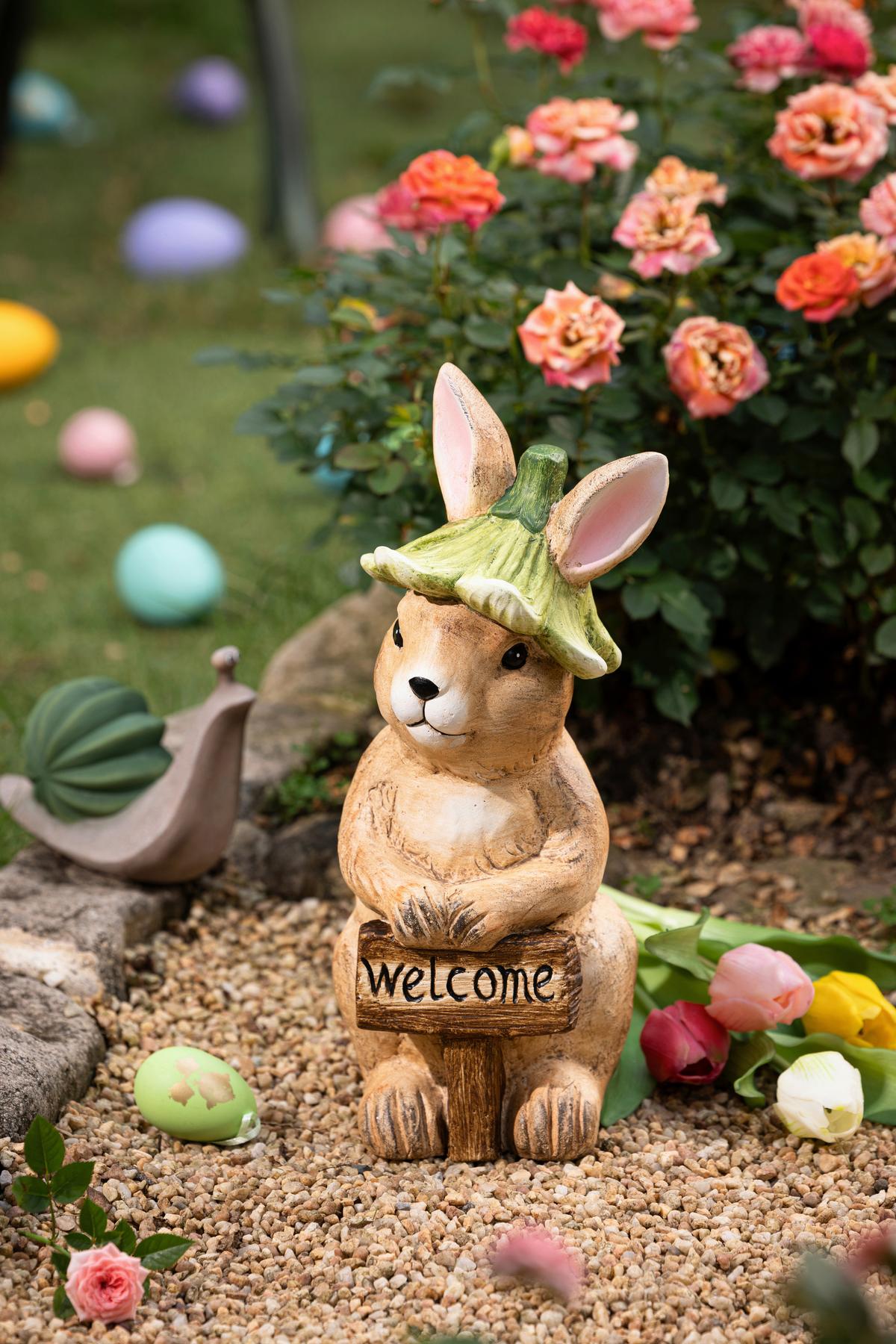 Dekohase Gabriel - Pink/Braun, KONVENTIONELL, Stein (17/16,5/35cm) - Luca Bessoni