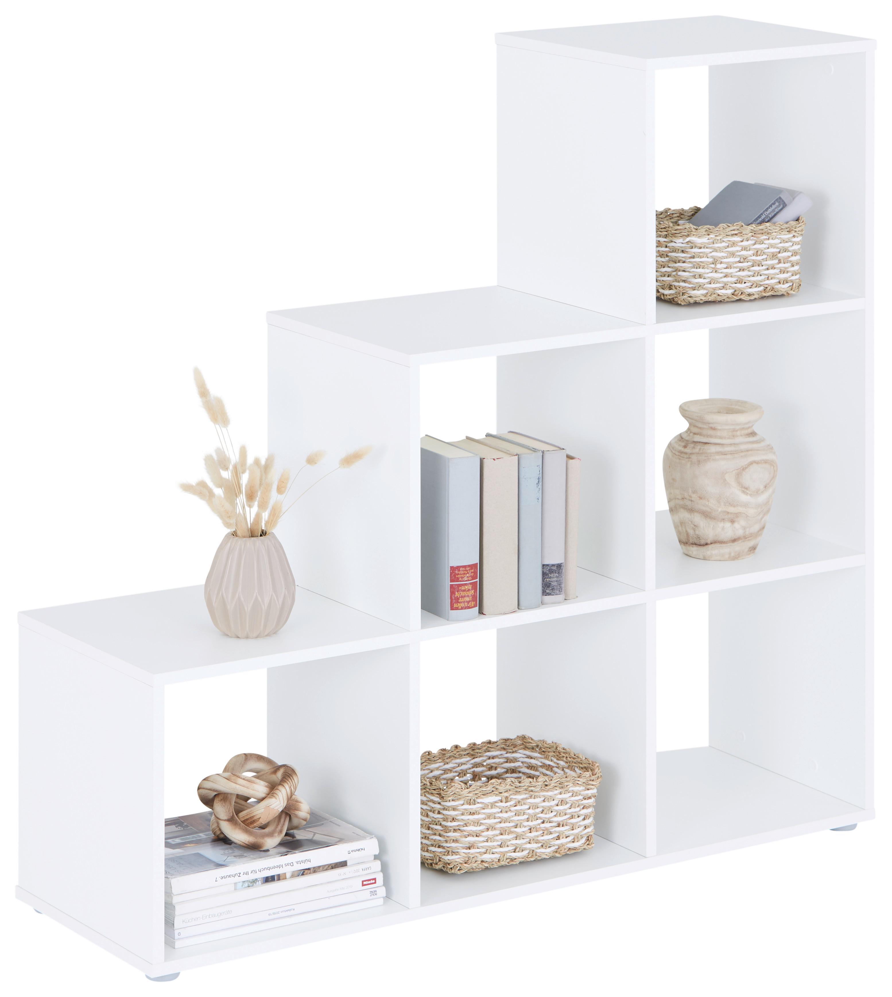 Raumteiler Pisa 3 - Weiß, MODERN, Holzwerkstoff (112/113/35cm)