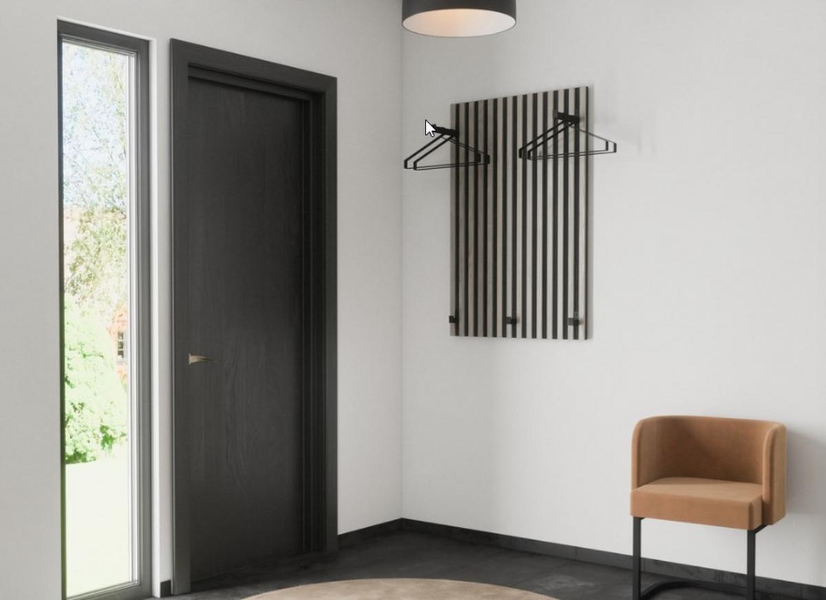 Garderobenhaken Nimes Schwarz B: 2,5 Cm - Schwarz, MODERN, Metall (2,5/10,5/20,3cm) - Livetastic