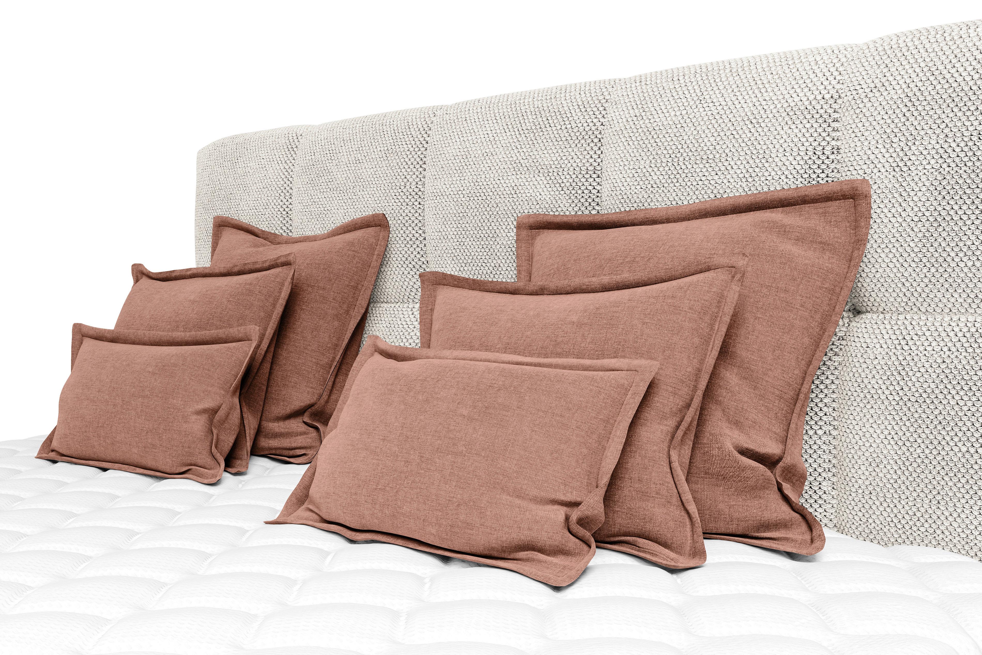Zierkissenset Chenille Terracotta 6-Teilig - Terracotta, MODERN, Textil (70-50/60-25/10cm) - MID.YOU