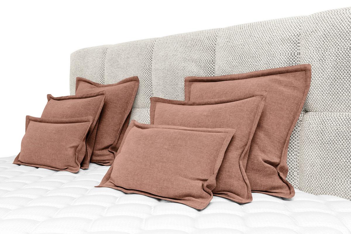 Zierkissenset Chenille Terracotta 6-Teilig - Terracotta, MODERN, Textil (70-50/60-25/10cm) - MID.YOU