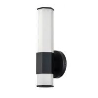 Bad-wandleuchte Facet Ip44 1-Flammig In Schwarz - Schwarz, Design, Glas/Metall (35,6/12,7/10.5cm) - Elstead Lighting