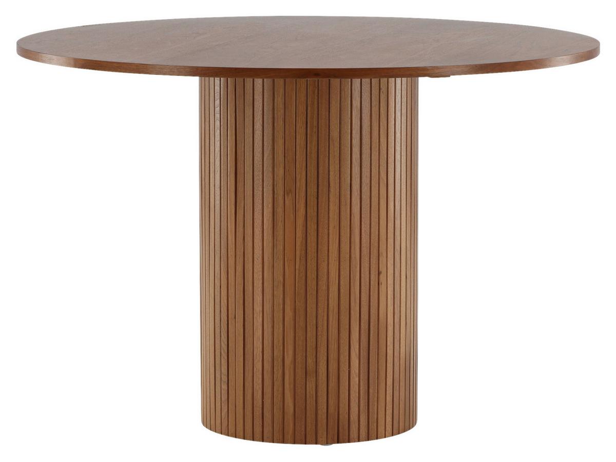 Esstisch Bianca - Walnussfarben, Design, Holzwerkstoff (110/110/75cm) - Livetastic