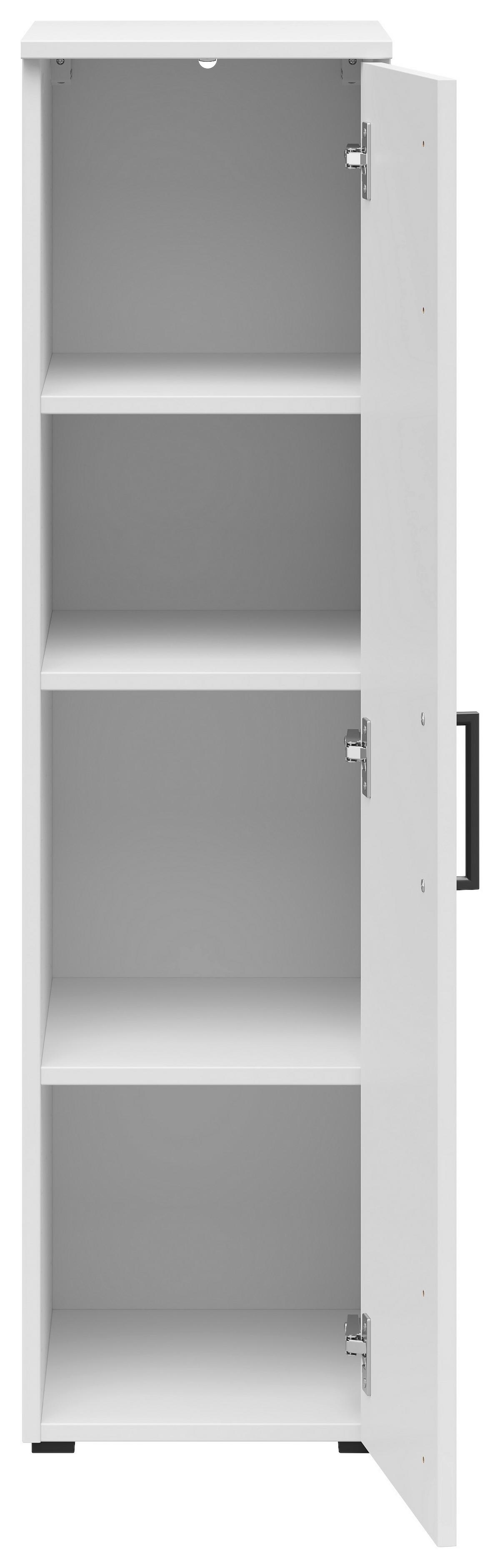 Skriňa MULTISTAURAUM š: 30cm - čierna/biela, Modern, kompozitné drevo/plast (30/115/40cm)