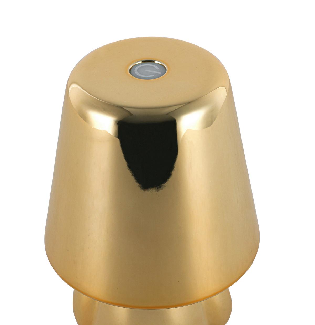 DEKORAČNÉ LED SVIETIDLO FESCH - zlatá, Modern, kov/plast (10/10/18cm) - Mömax