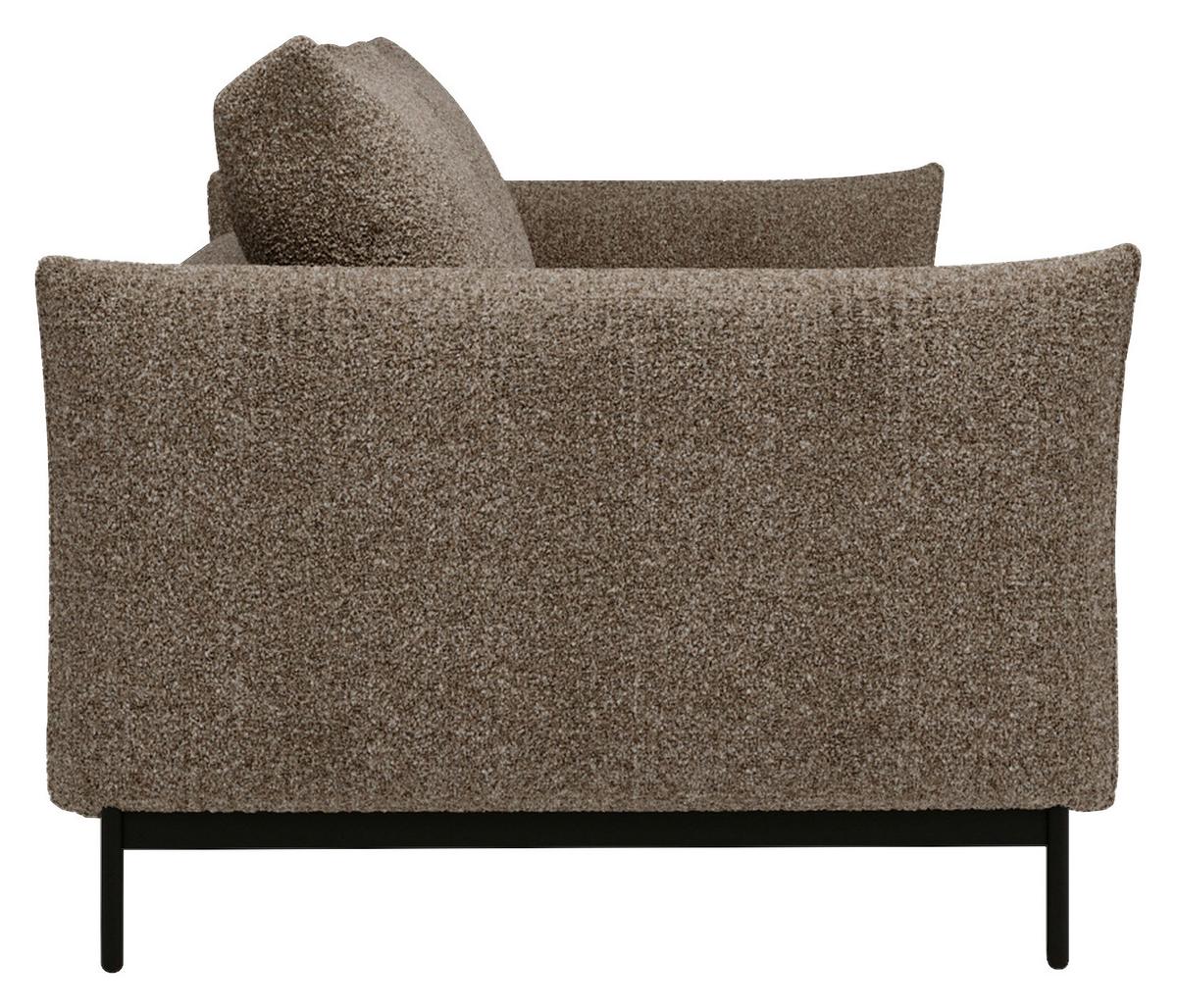 Bueno Hellbraun B: 223 Cm - Hellbraun/Schwarz, Design, Textil (223/96/95cm) - Livetastic