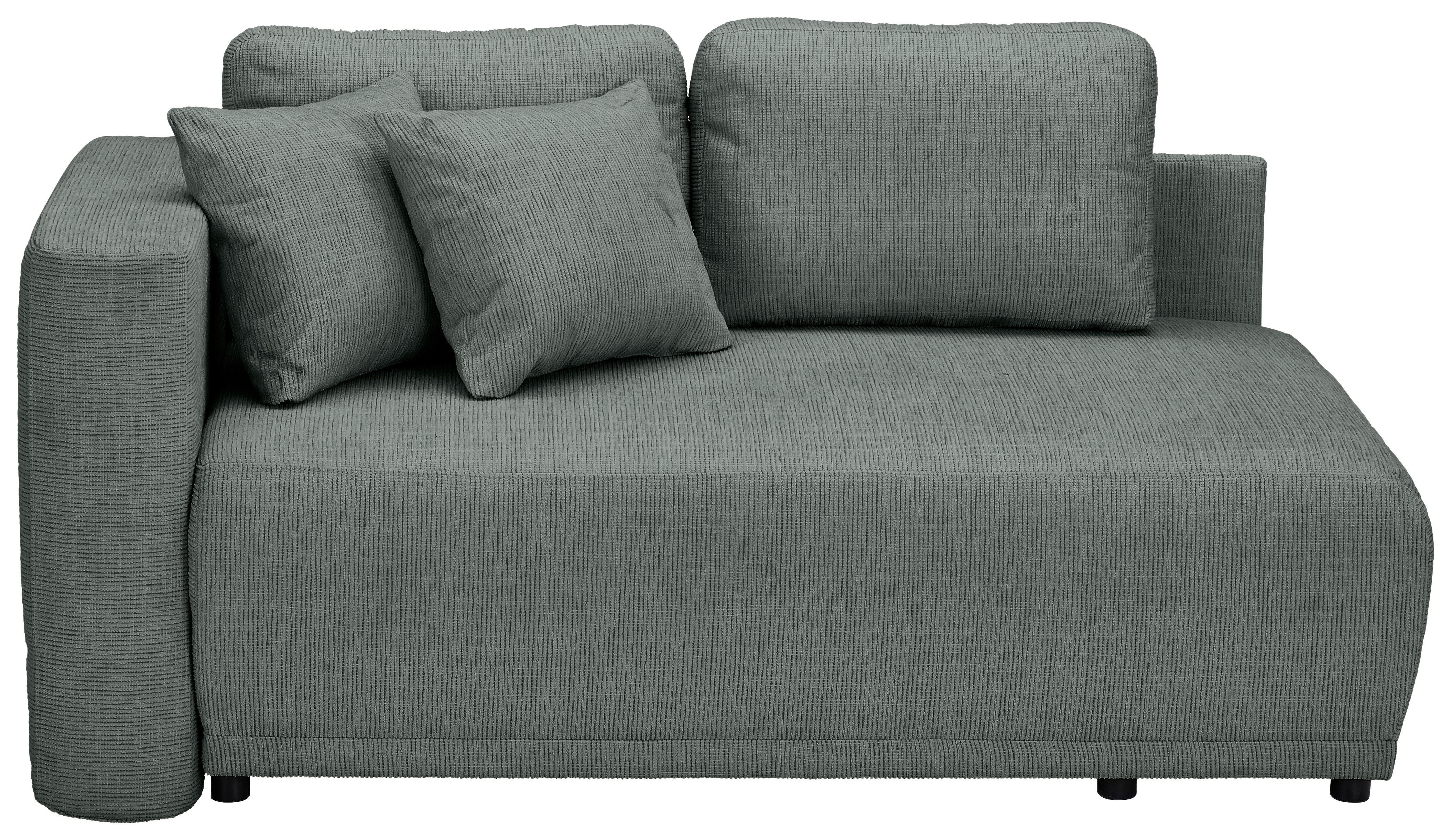 CHAISELONGUE NELLO - Schwarz/Grau, KONVENTIONELL, Textil (93/73/171cm) - MID.YOU