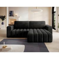 Ecksofa Bonett Anthrazit S: 250x175 Cm - Anthrazit/Schwarz, Design, Textil (250/175cm) - P & B