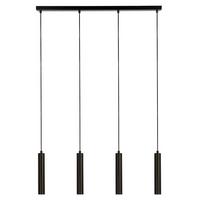 Hängeleuchte Dulwich 4lt 35720-4bk - Schwarz, Basics, Metall (27/6/80cm)