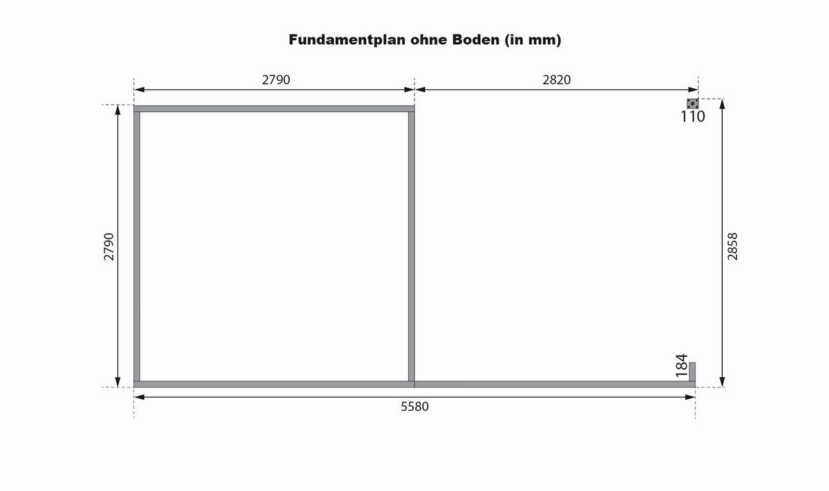 Gartenhaus Tara 40025 Tara - Fichtefarben, Basics, Holz (560/203/297cm)