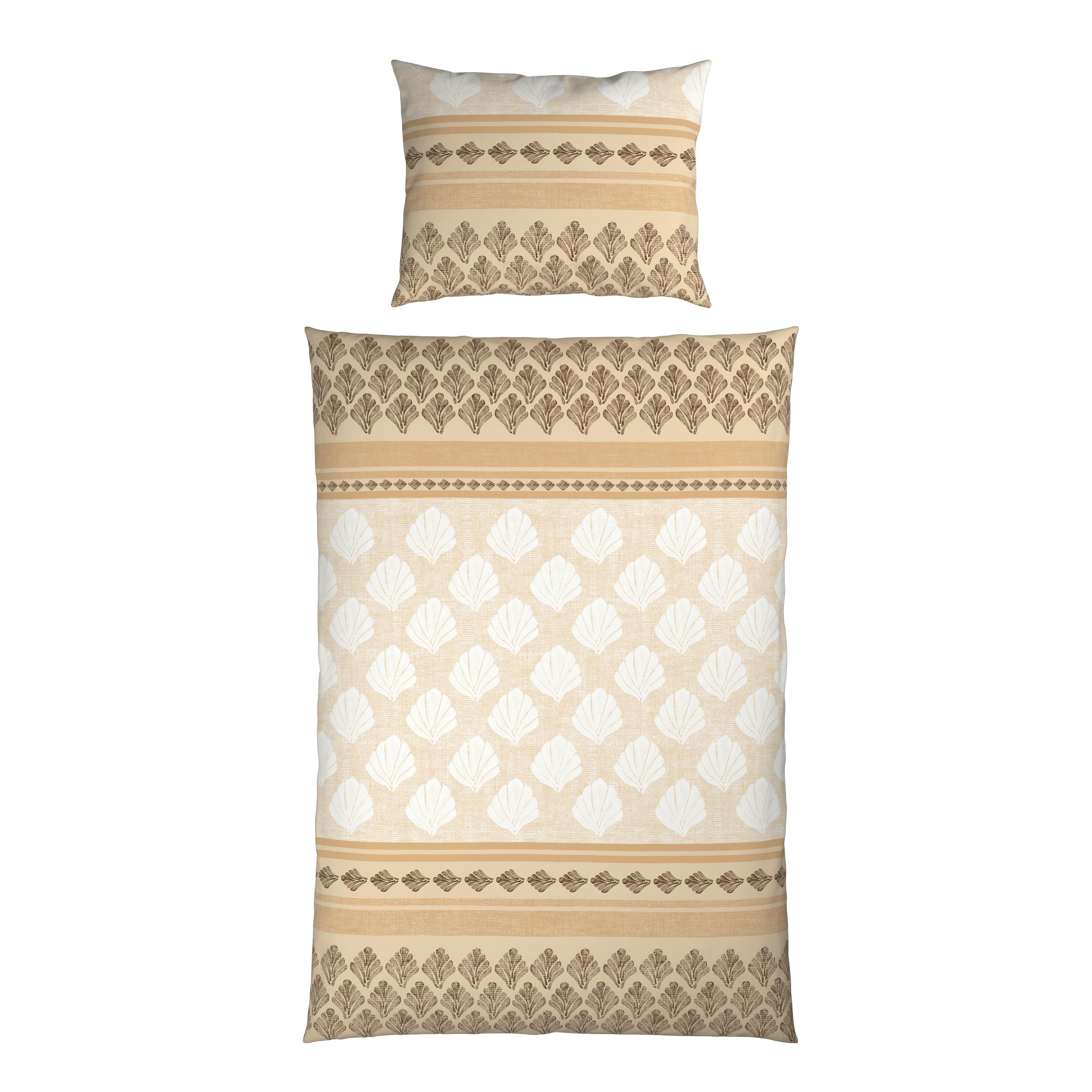 Bettwäsche Hemma - Gelb/Braun, ROMANTIK / LANDHAUS, Textil - James Wood