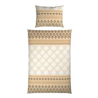 Bettwäsche Hemma - Gelb/Braun, ROMANTIK / LANDHAUS, Textil - James Wood