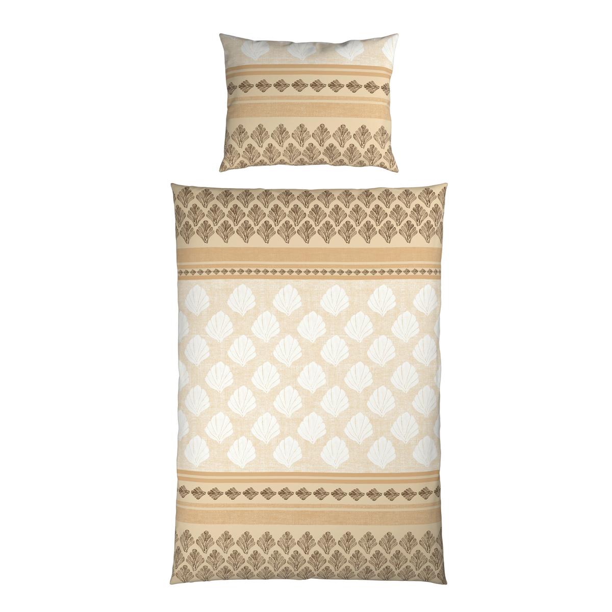 Bettwäsche Hemma - Gelb/Braun, ROMANTIK / LANDHAUS, Textil - James Wood